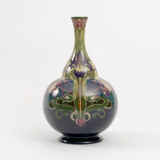 A Large Art Nouveau Calabash Vase