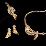 A Highcarat Diamond Demi Parure: Necklace, Bracelet and Earrings - image 1