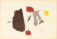 Collage in Brown, Red and Yellow - image 1