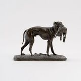 A Greyhound with Hare as Prey - image 1