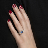 A Sapphire Diamond Ring - image 2
