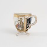Tasse mit Watteauszene und Schlangenhenkel - Bild 2