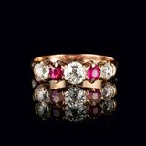 A Ruby Diamond Ring - image 1