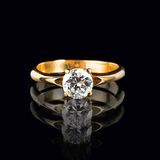 A Solitaire Diamond Ring - image 1