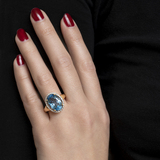 A Topaz Diamond Ring - image 2