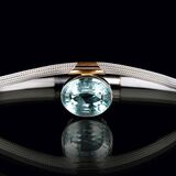 A highcarat Aquamarine Pendant on Necklace - image 2