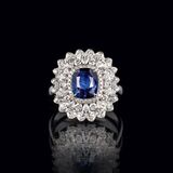 A Sapphire Diamond Ring - image 1