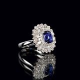 A Sapphire Diamond Ring - image 2