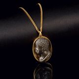 A Renaissance Cameo Pendant 'Portrait' on Necklace