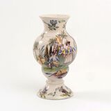 A Faience Vase with Harvest Scene