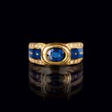 A Sapphire Diamond Ring - image 1