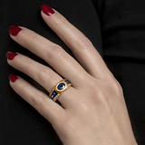 A Sapphire Diamond Ring - image 2