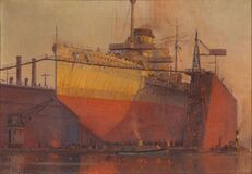 A Warship in a Dry Dock - image 1