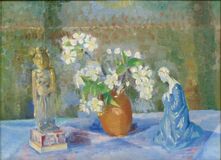 Still Life with Flowers and Figures - image 1