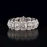 A highcarat, fine white Diamond Bracelet - image 1