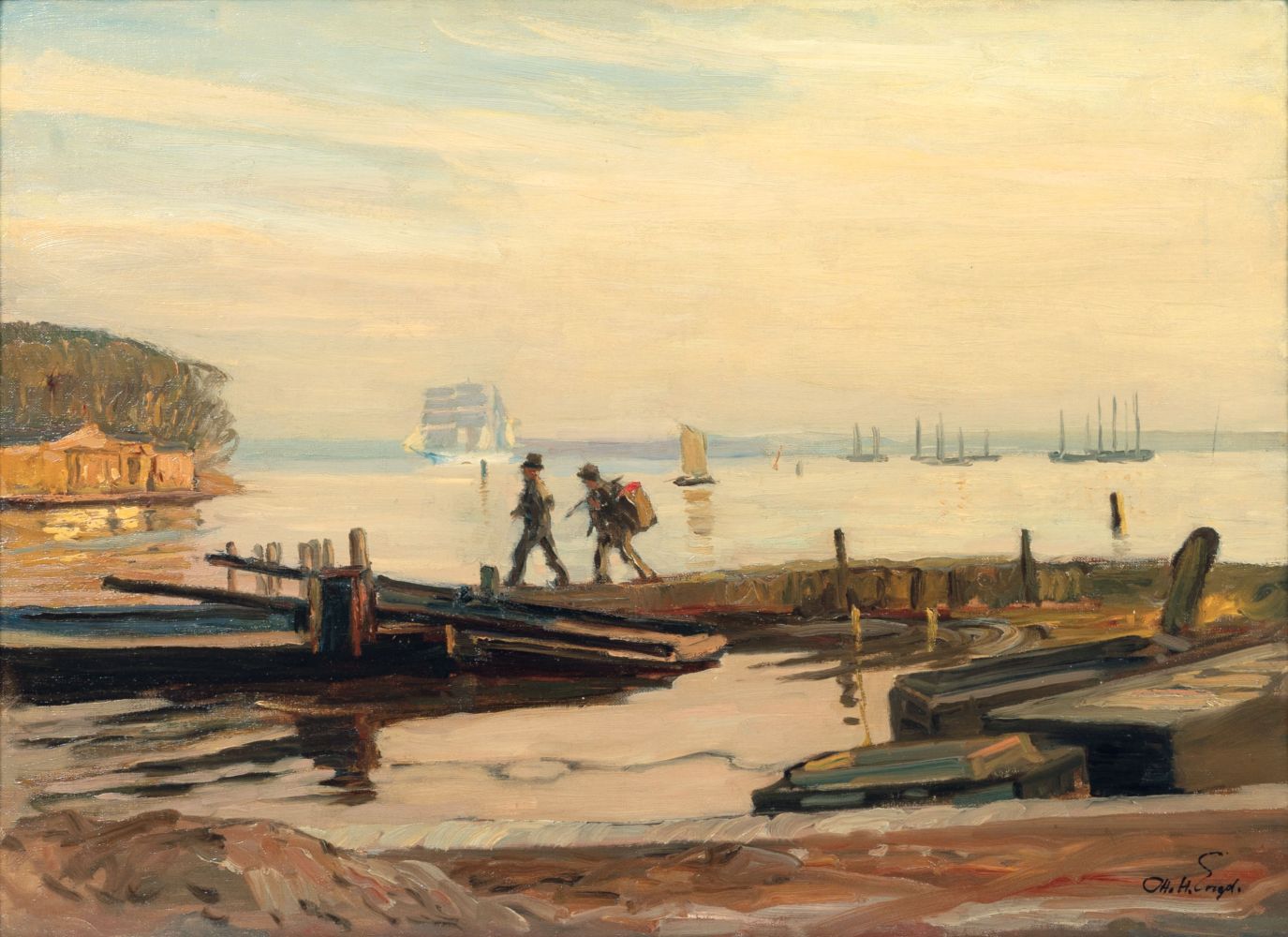 Otto Heinrich Engel - Herbstnachmittag am Ekensund Herbstnachmittag am Ekensund