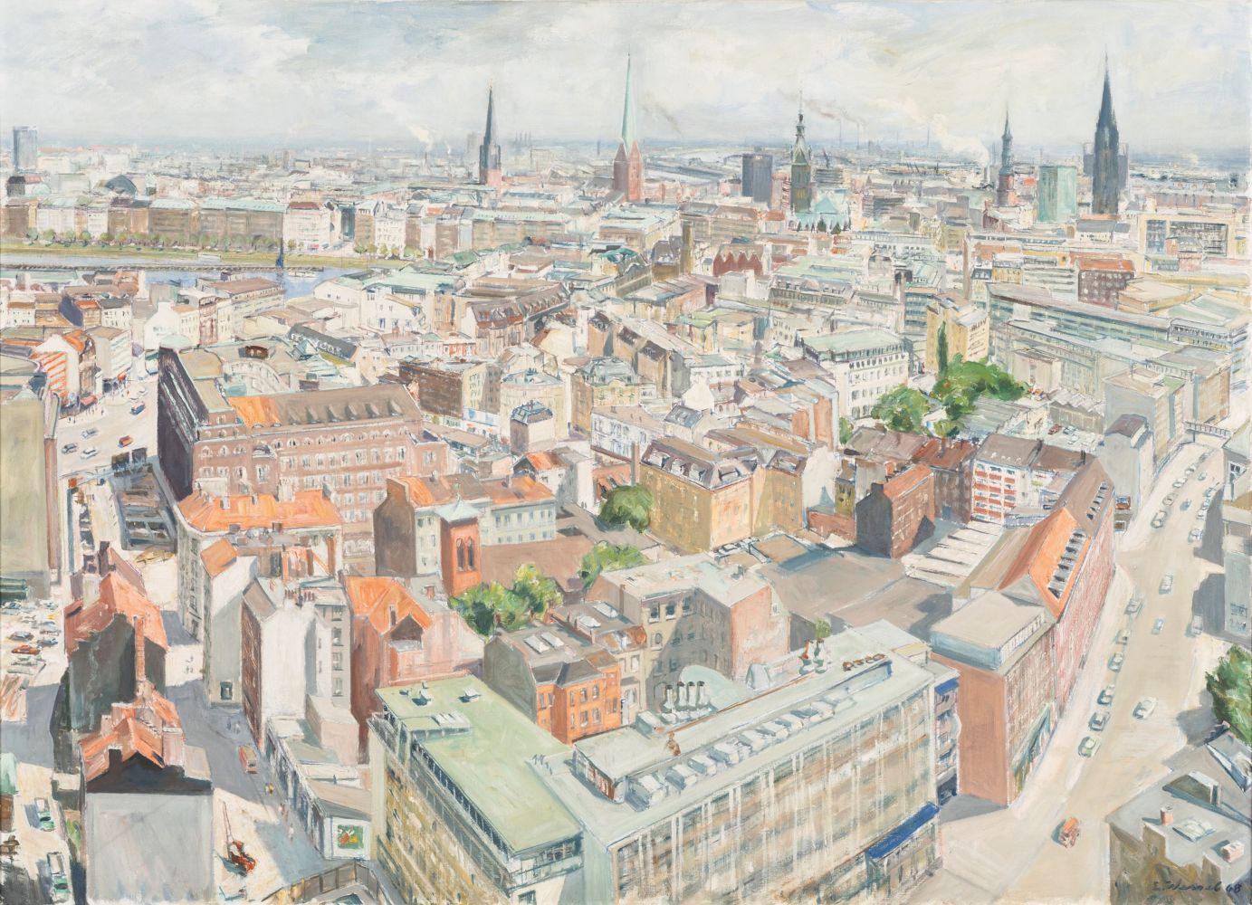 Erich Wessel - View from the Unilever House to South East View from the Unilever House to South East