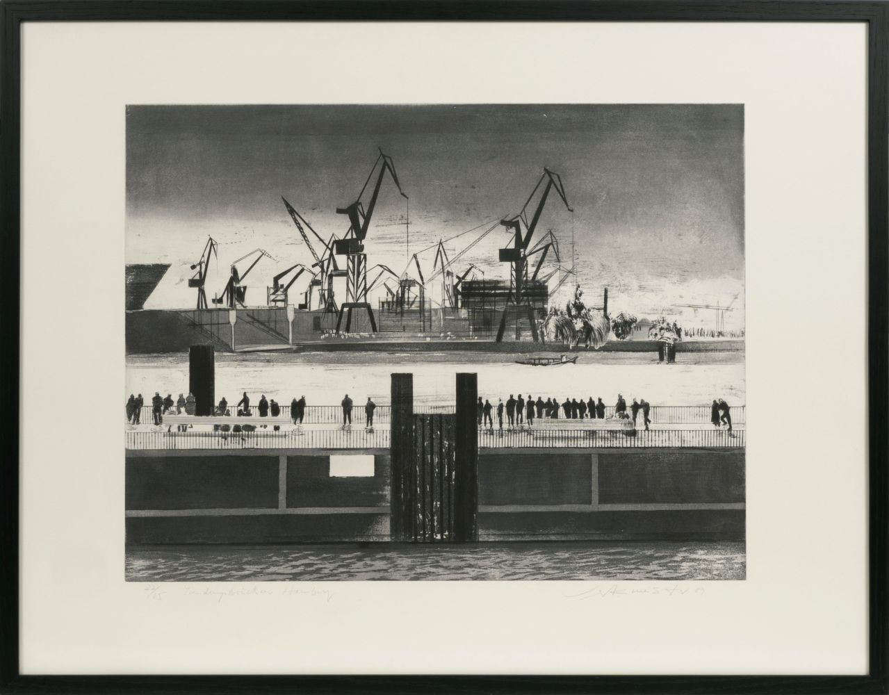6 Prints: Northern German Harbours and Ports - image 10