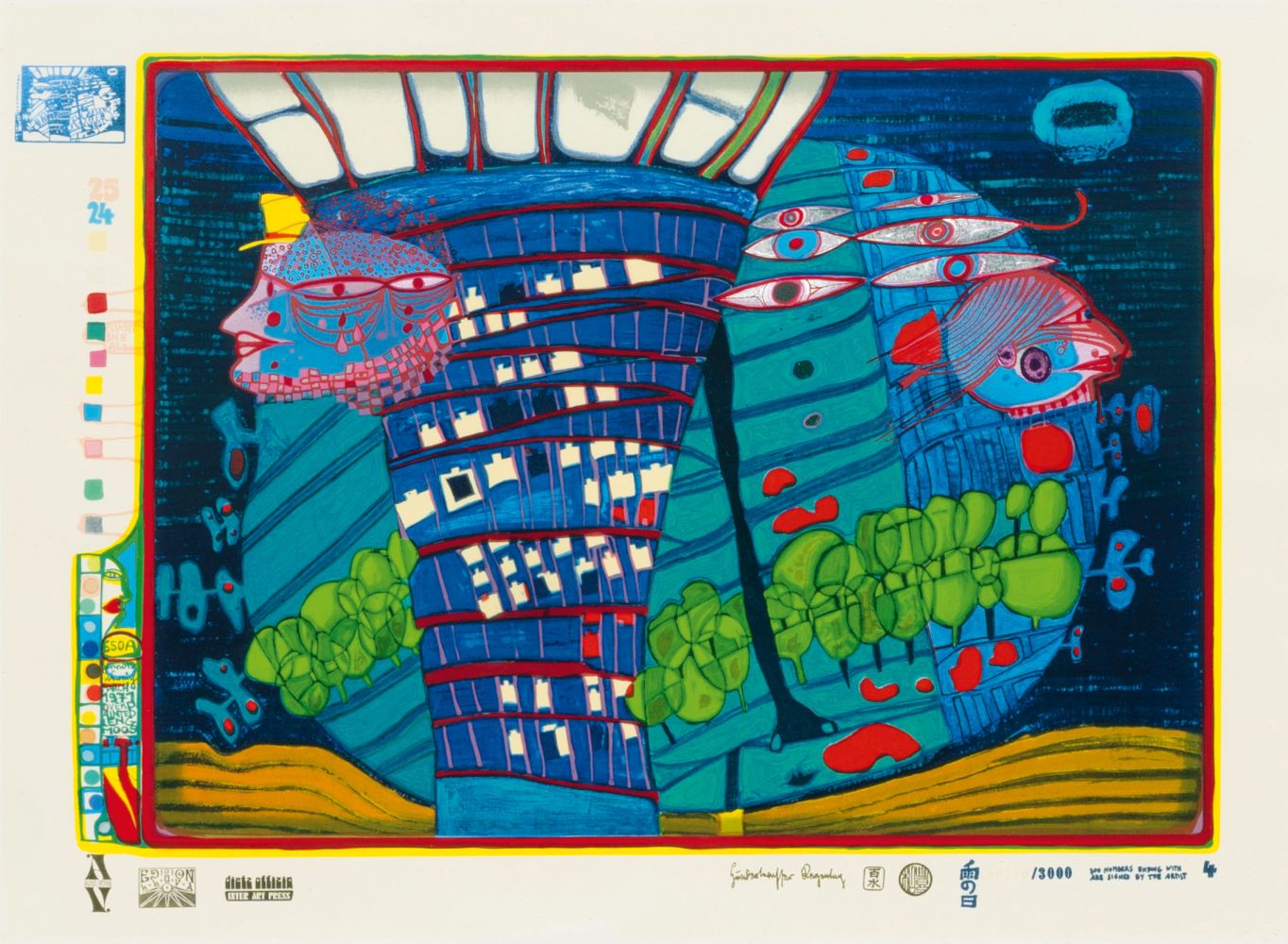 Friedensreich Hundertwasser - Flucht ins All Flucht ins All