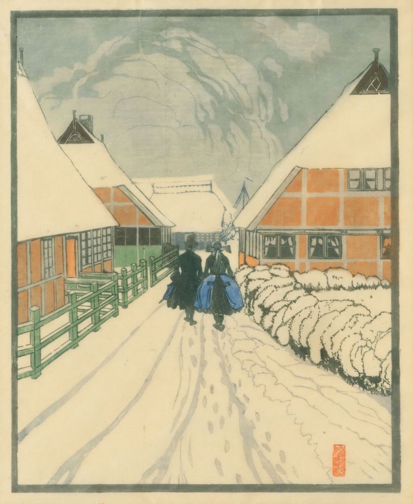 Hans Förster - 4 Farbholzschnitte 'Motive aus dem Alten Land' 4 Farbholzschnitte 'Motive aus dem Alten Land'