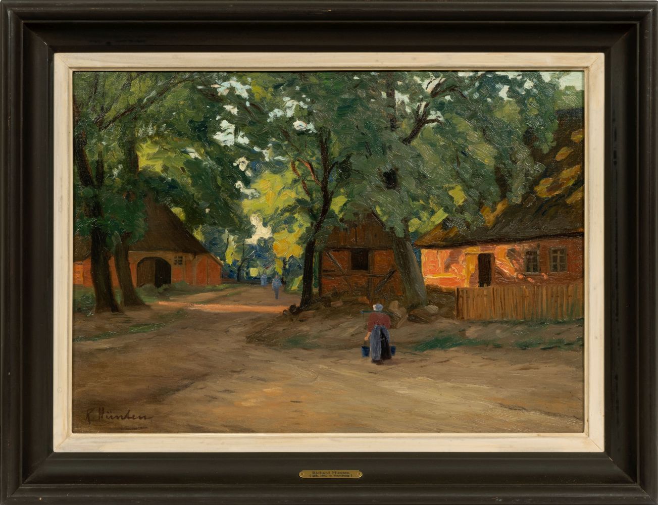 Northern German Village Scene on a Summer's Night - image 2