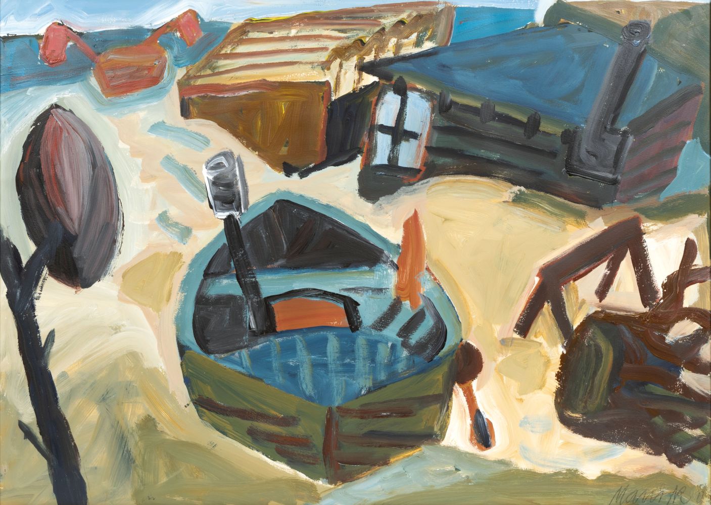 Oskar Manigk - Boat on the Beach Boat on the Beach