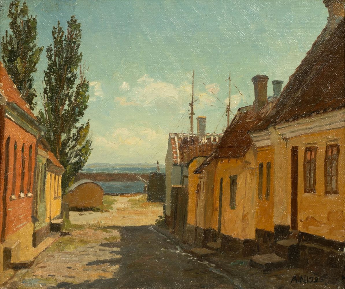 Anton Nissen - Houses of Fishermen Houses of Fishermen