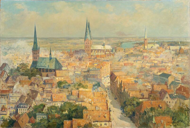 Panorama von Lübeck