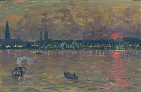 Sunset on the Inner Alster