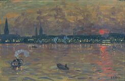 Sonnenuntergang über der Binnenalster - Bild 1