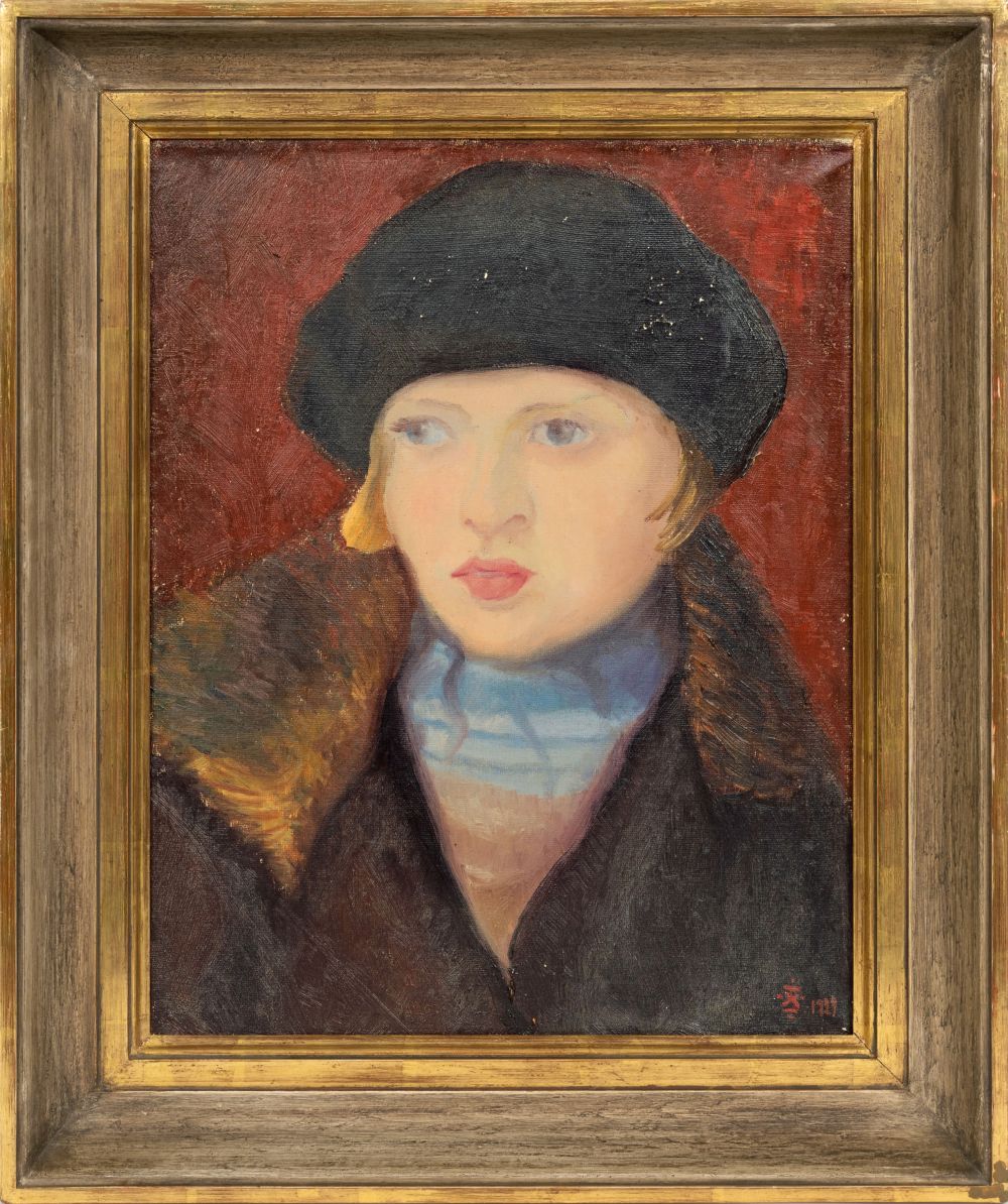 Young Lady wearing a Béret - image 2