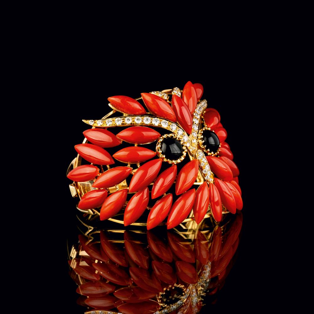 An extraordinary Coral Bangle Bracelet 'Bracciale Civetta Coralli' - image 2