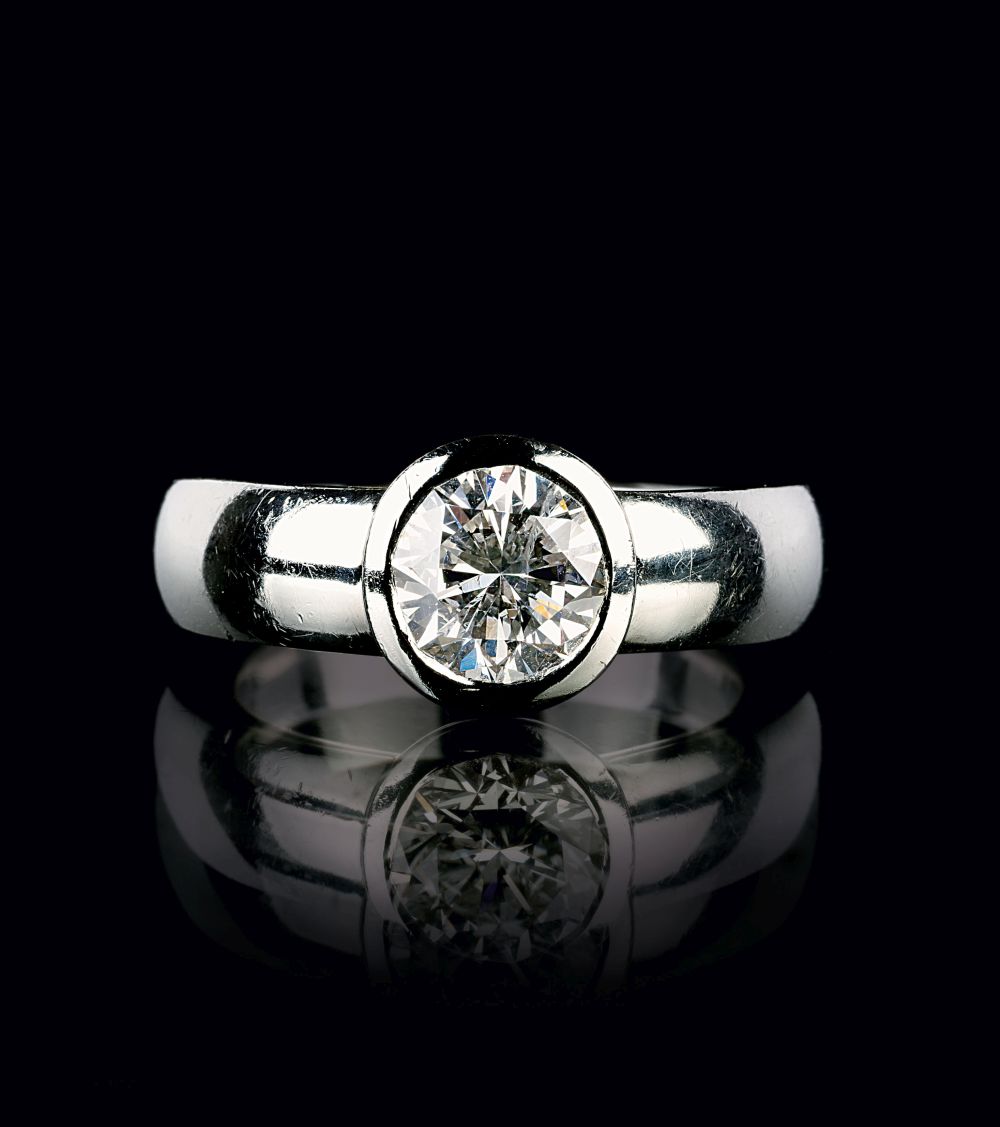 Juwelier Wempe - Solitär-Bandring Solitär-Bandring