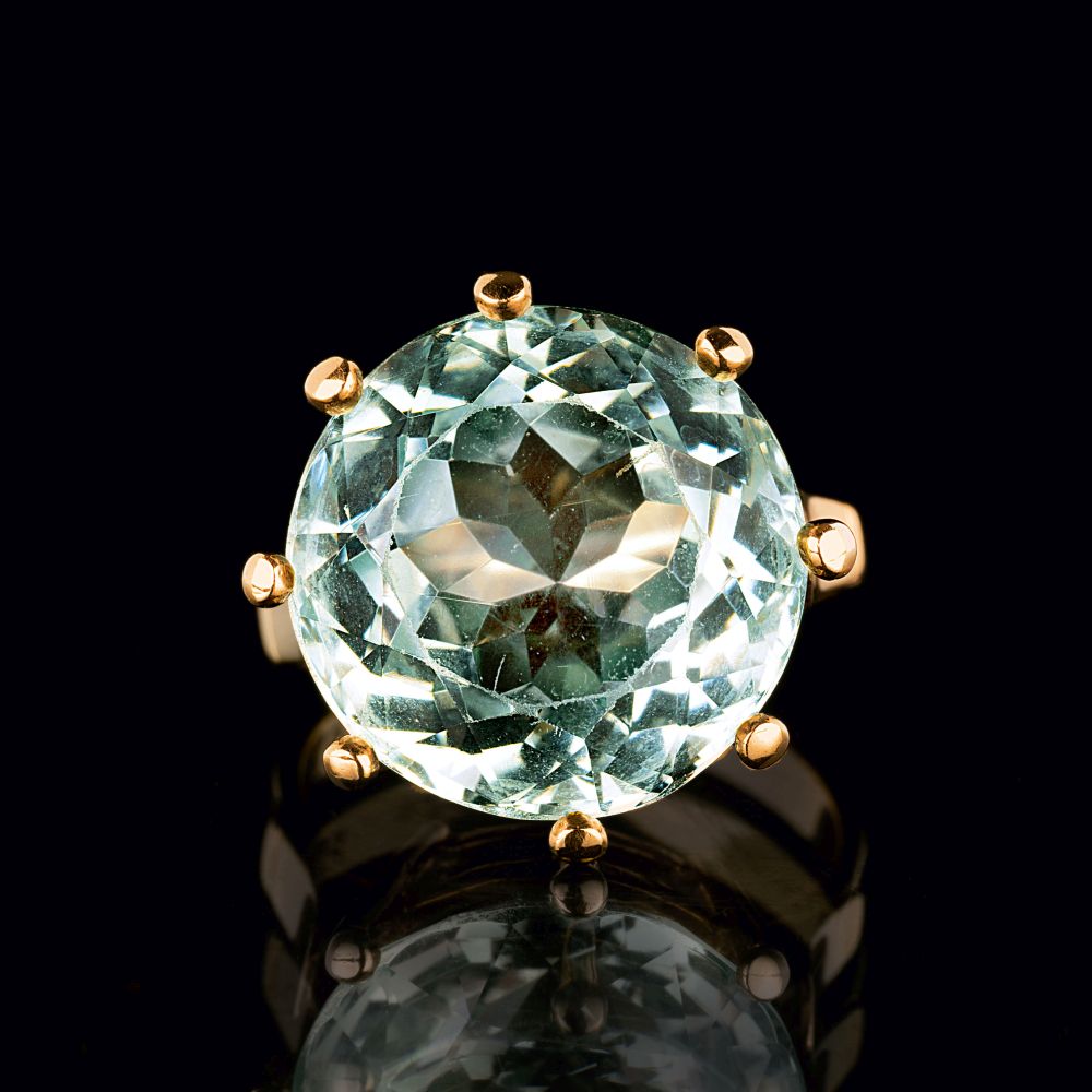 Vintage Aquamarin-Ring