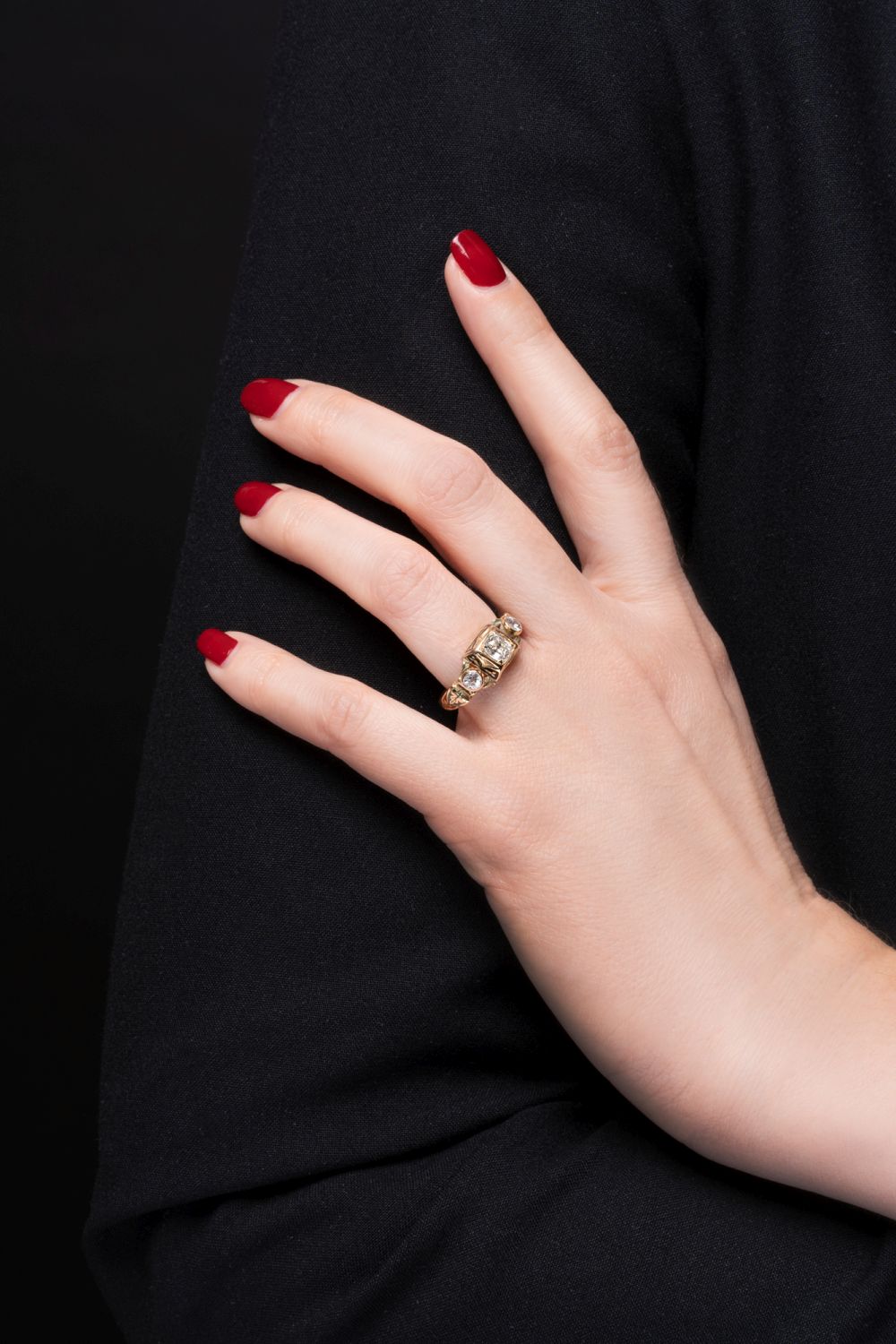 Antiker Diamant-Ring - Bild 2