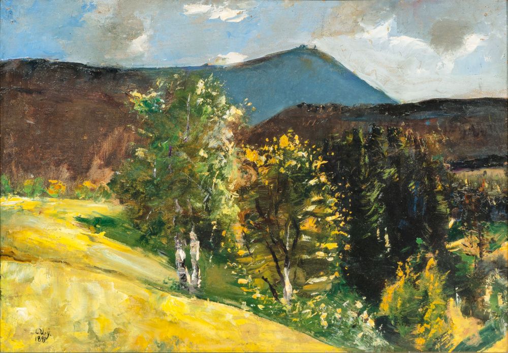 Lesser Ury - Schneekoppe im Riesengebirge Schneekoppe im Riesengebirge