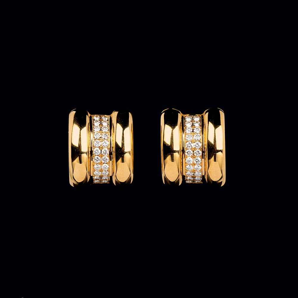 Chopard - Paar Brillant-Halbcreolen Paar Brillant-Halbcreolen