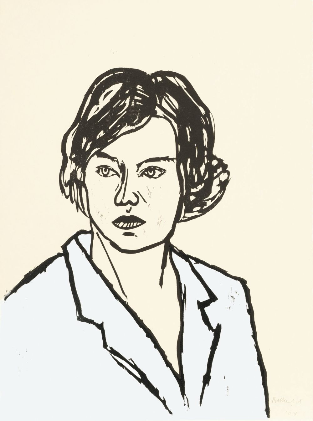 Stephan Balkenhol - Frau in weißer Bluse Frau in weißer Bluse