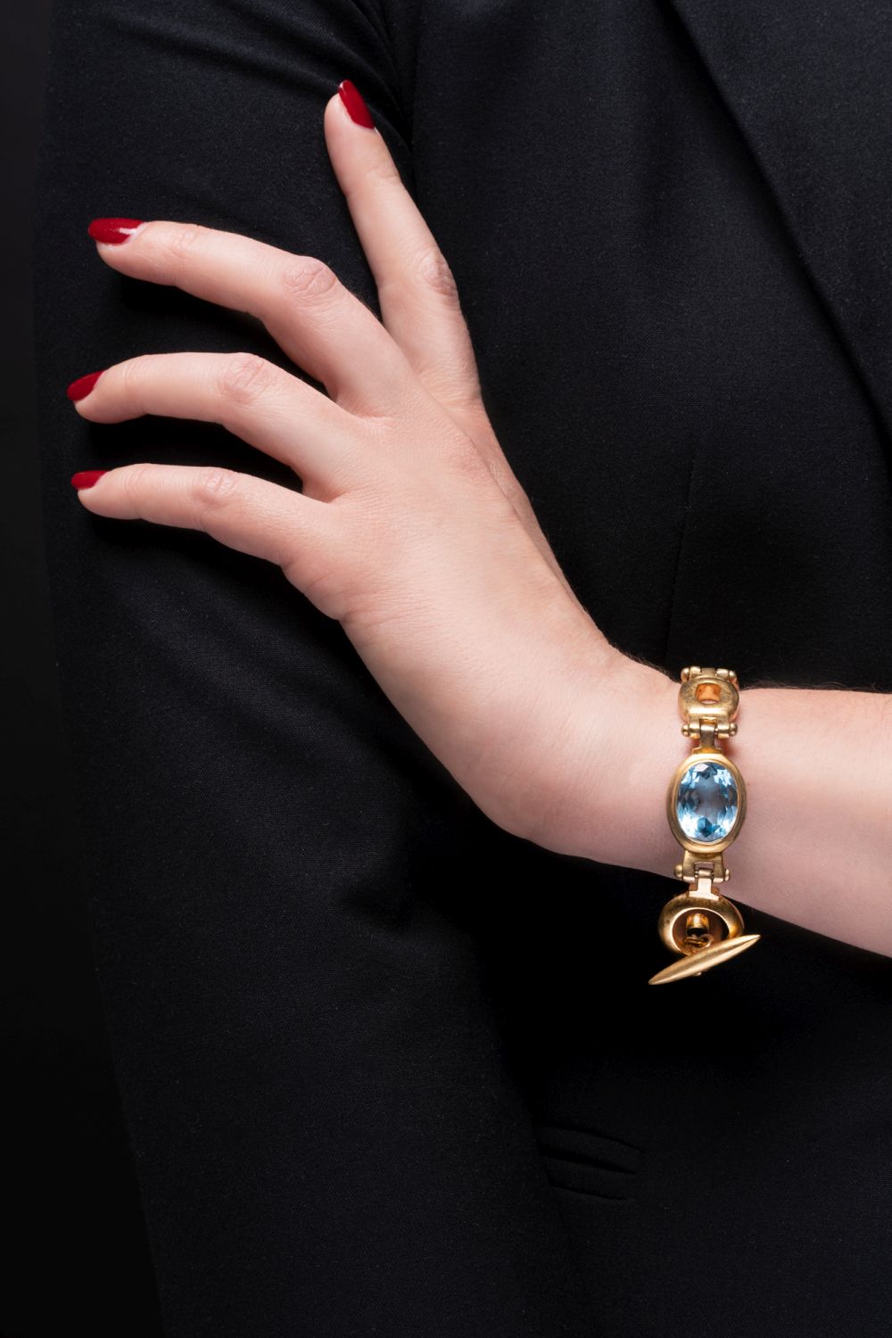 A gilded bracelet with Topaz - image 2