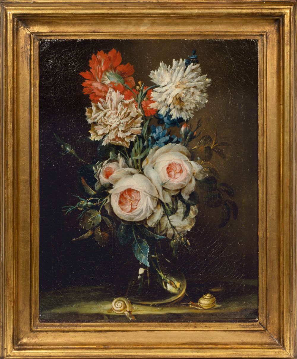 Paar Gegenstücke: Blumensträuße in Glasvasen - Bild 5