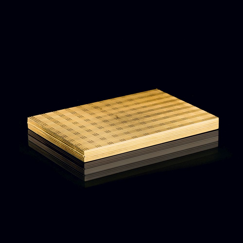 A large Gold Cigarette Case A large Gold Cigarette Case