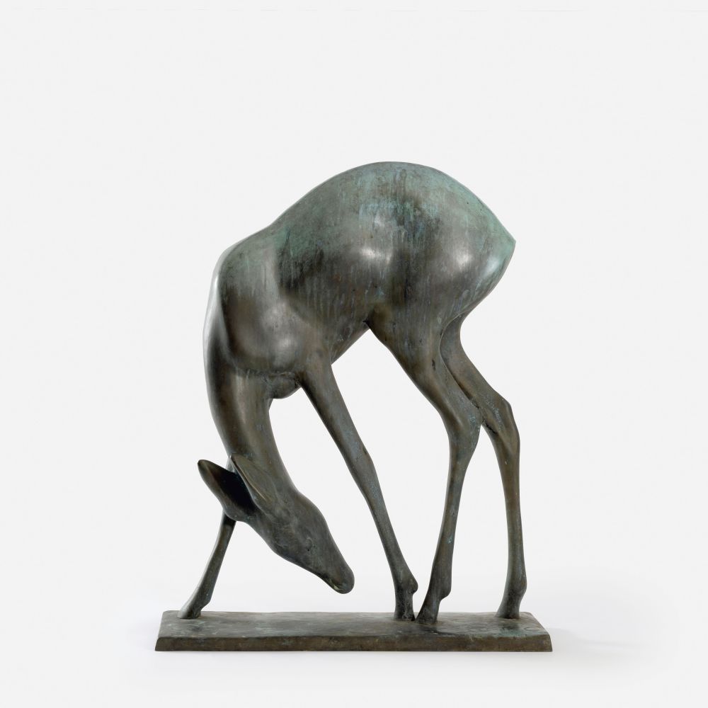 Fritz von Graevenitz - A Grazing Deer A Grazing Deer