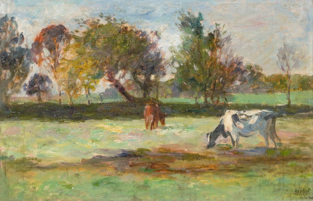 Thomas Herbst - Two Cows on a Meadow Two Cows on a Meadow