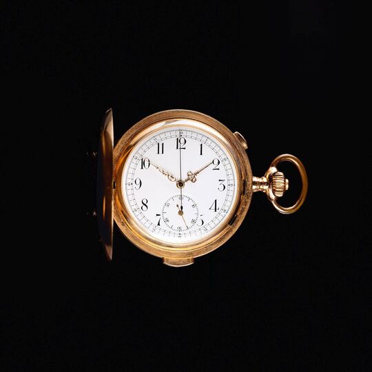A large Pocket Watch Savonette with Repetition