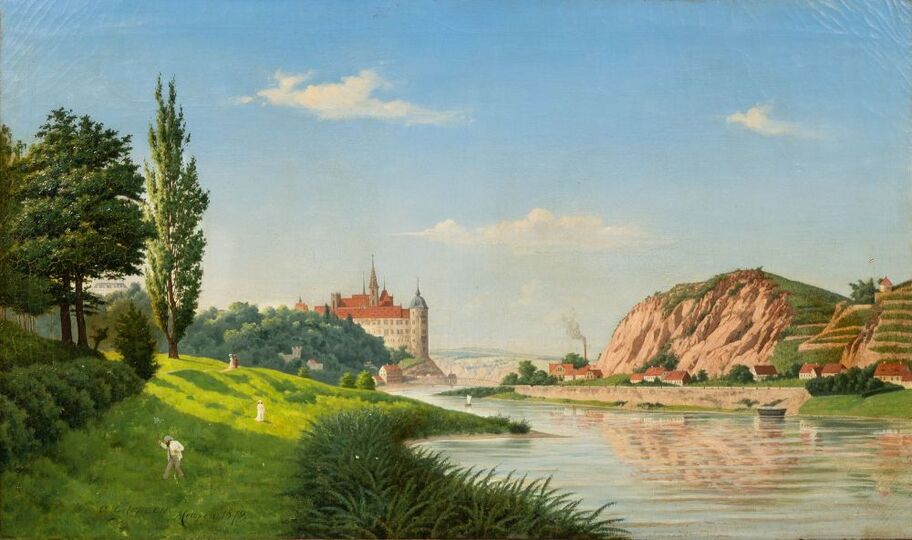 Meissen, die Albrechtsburg von Süden