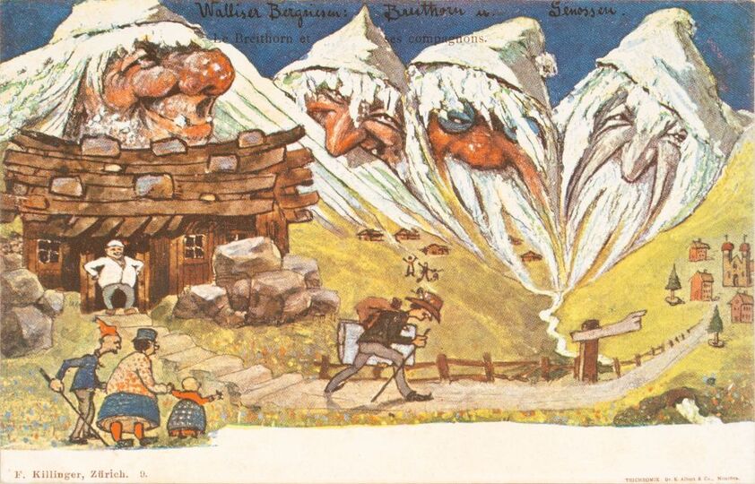 Zehn Bergpostkarten