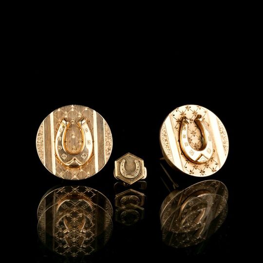 A Pair of Cufflinks 'Horse Shoe'