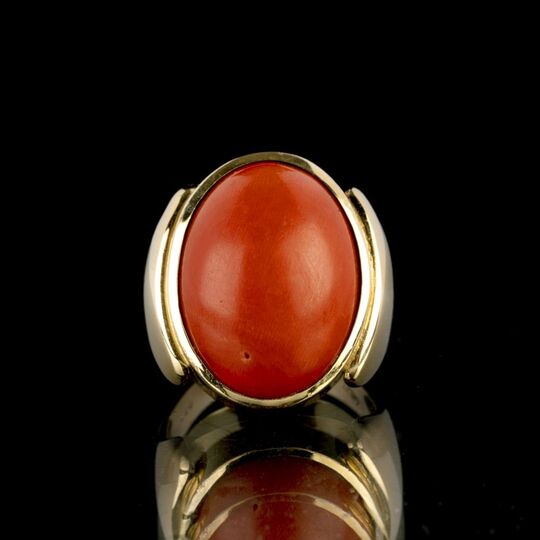 A Coral Gold Ring
