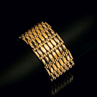 Breites Vintage Gold-Armband