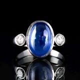 A Sapphire Cabochon Ring - image 1